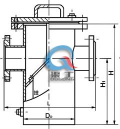 直通籃式過(guò)濾器結(jié)構(gòu)圖