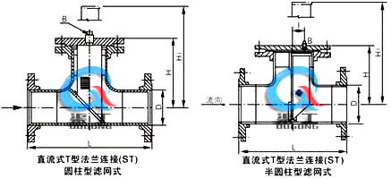 T型過濾器外形結(jié)構(gòu)圖